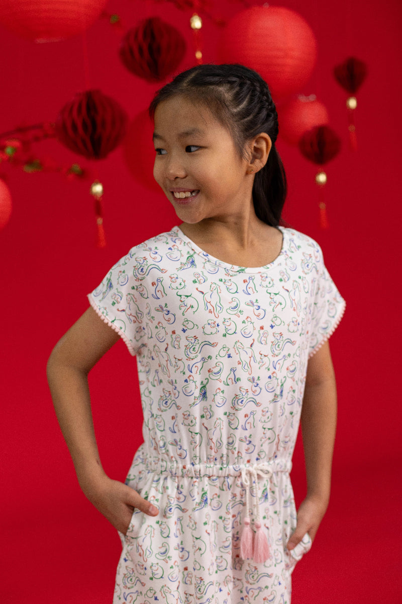 Hayley Dress - Zodiac Mahjong