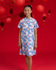 Wendy Cheongsam - Blue Lotus