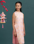 Wrap Cheongsam - Pink Floral Bamboo