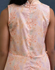 Wrap Cheongsam - Pink Floral Bamboo