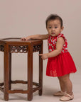 Luna Tulle Onesie - Red Fans