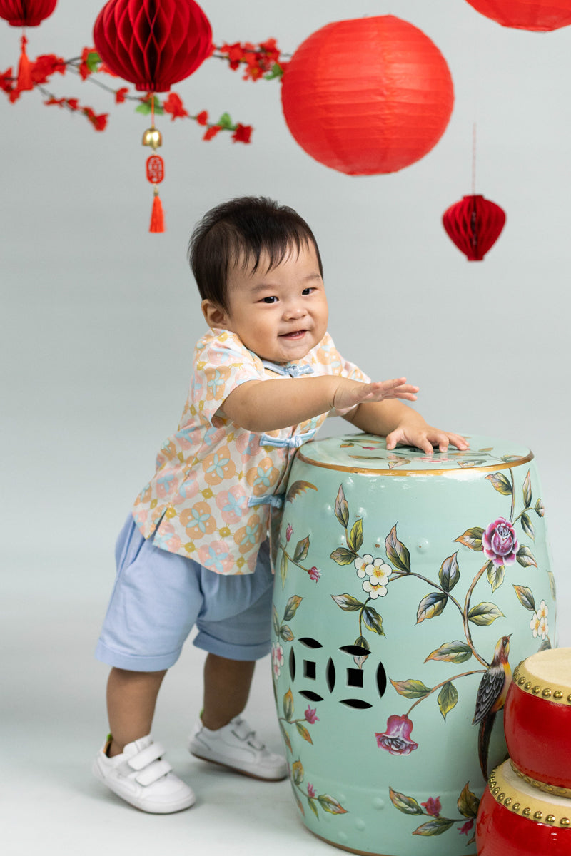 Tang Shirt - Cream Lucky Coins