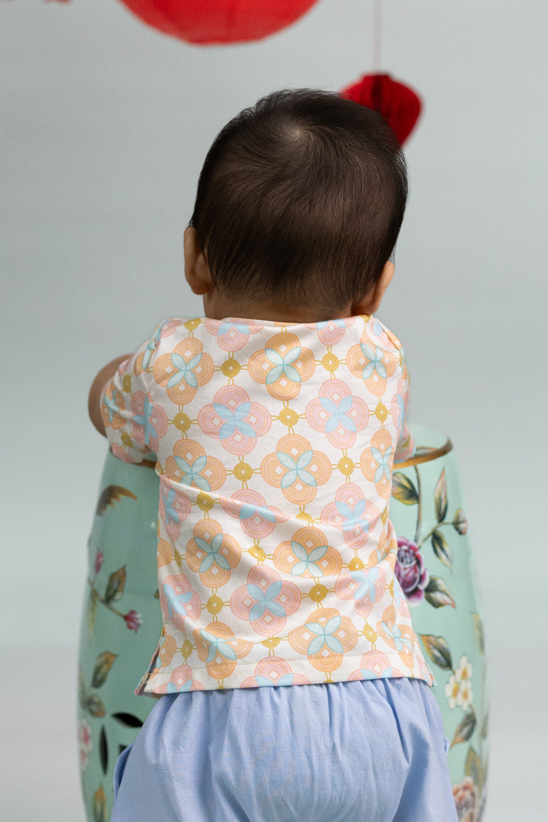 Tang Shirt - Cream Lucky Coins