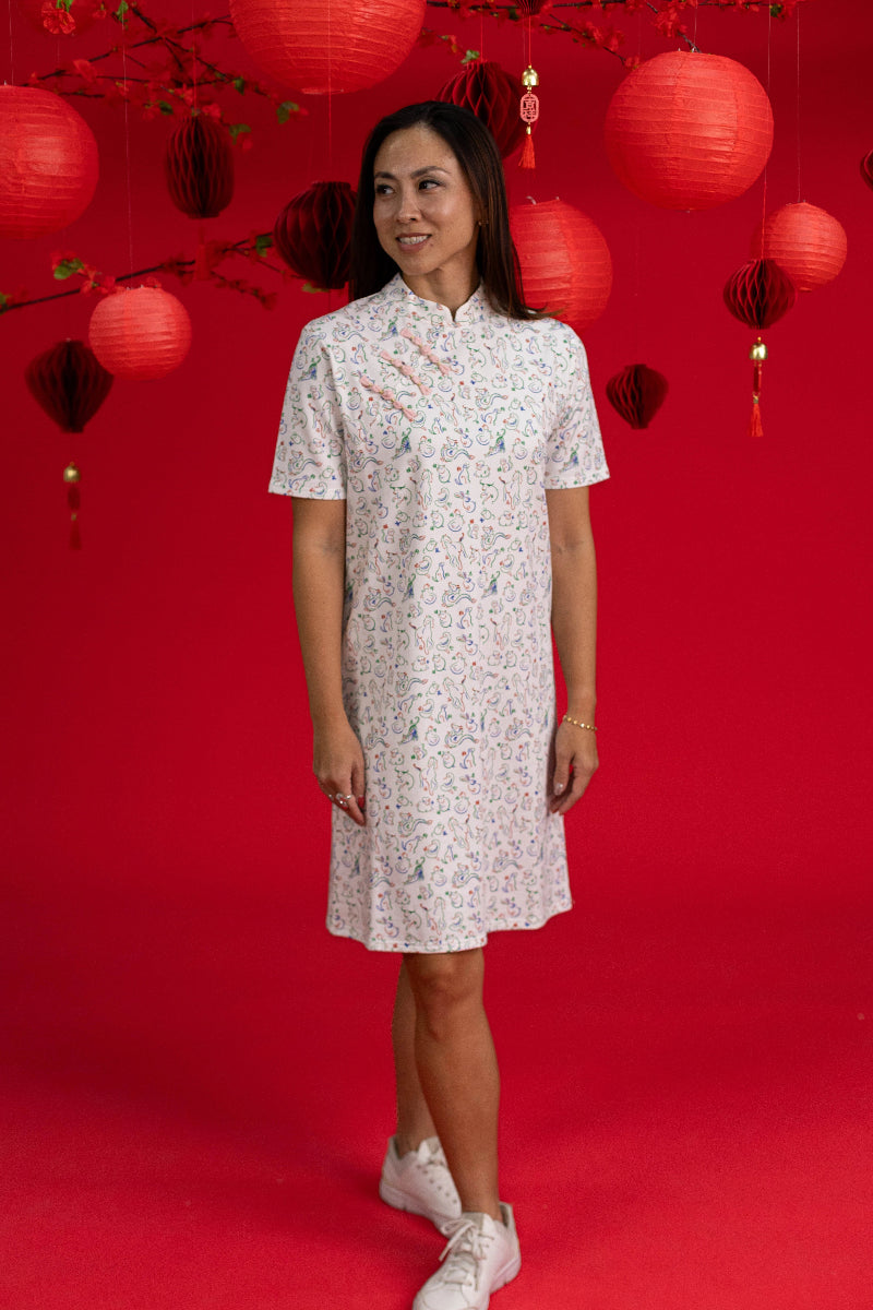 Ladies Eliza Cheongsam - Zodiac Mahjong