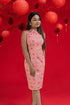 Ladies Mini Peony Cheongsam - Pink Teapots