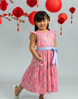 Blair Dress - Pink Floral Lanterns