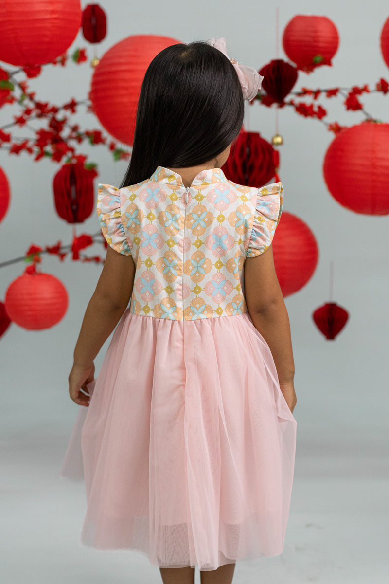 Flora Dress - Cream Lucky Coins