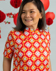 Ladies Wendy Cheongsam - Red Lucky Coins
