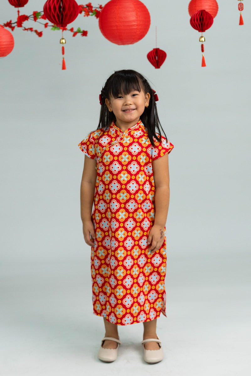 Cheongsam - Red Lucky Coins