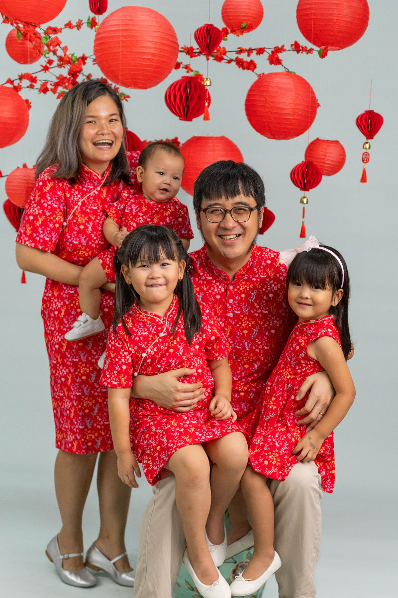 Red Floral Bamboo | Elly CNY 2026
