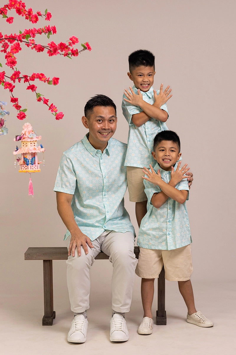 Teal Plaid Tiles | Elly CNY 2026