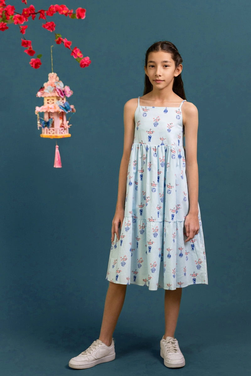 Summer Dress - Turquoise Vases