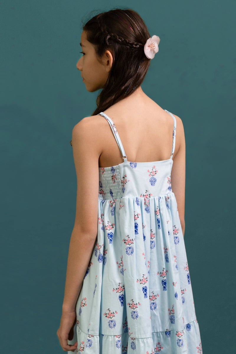 Summer Dress - Turquoise Vases