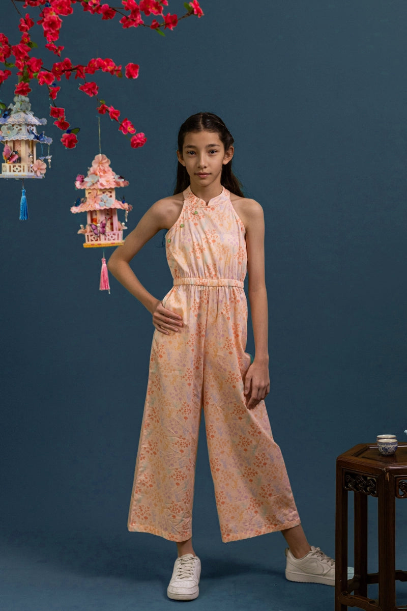Kodi Jumpsuit - Pink Floral Bamboo