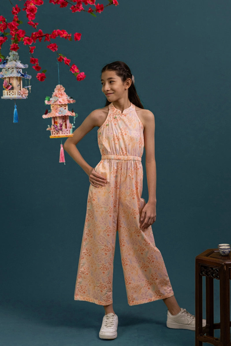 Kodi Jumpsuit - Pink Floral Bamboo