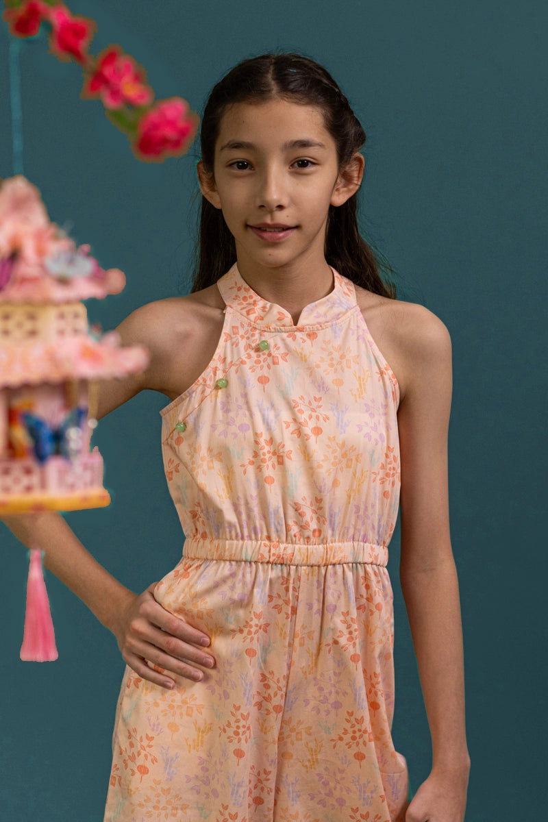 Kodi Jumpsuit - Pink Floral Bamboo