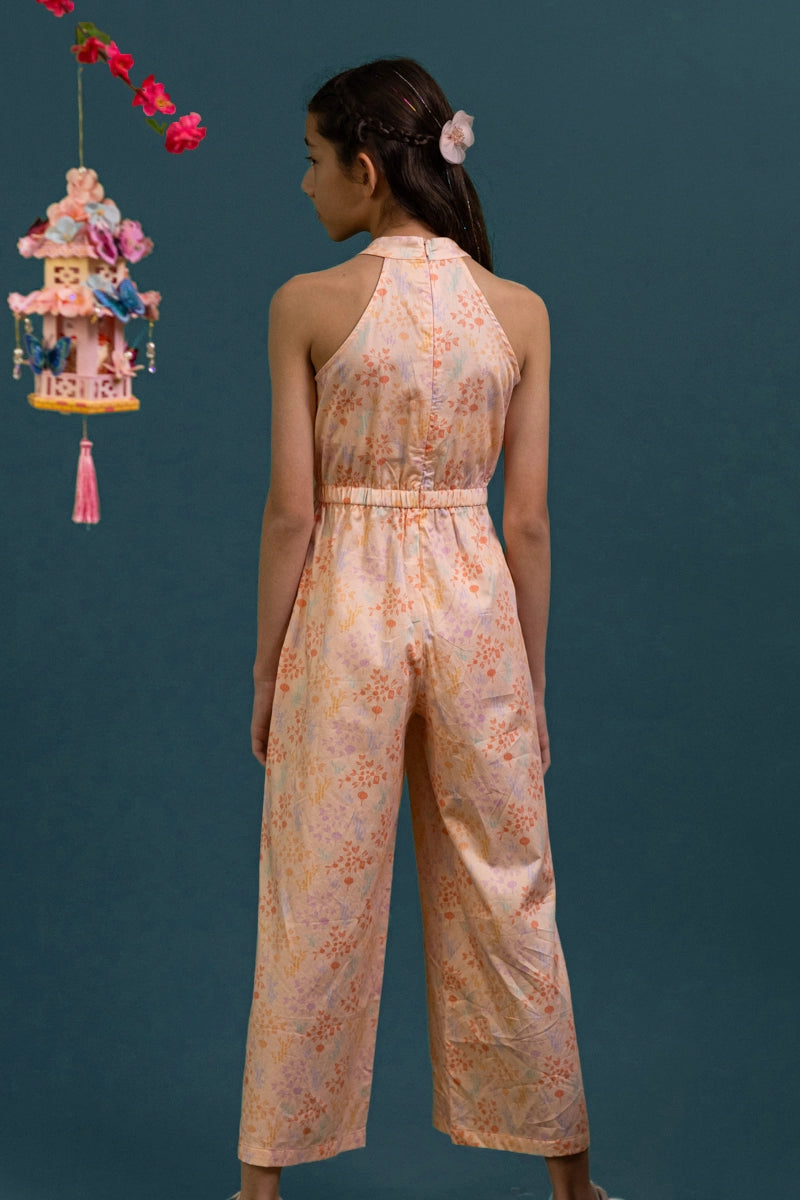 Kodi Jumpsuit - Pink Floral Bamboo