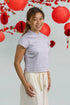 Ladies Alana Top - Pink Teal Mosaic