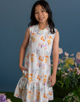 Drop Waist Cheongsam - Pastel Tree Songbirds