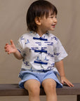 Tang Shirt - Porcelain Clouds