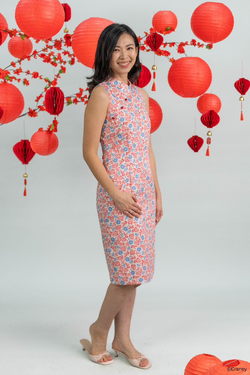 Ladies Mini Peony Cheongsam - Mickey Fanfare