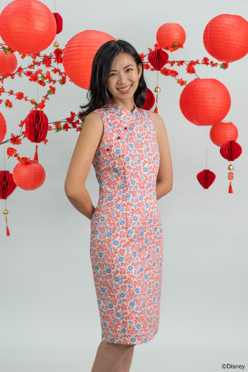 Ladies Mini Peony Cheongsam - Mickey Fanfare