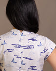 Ladies Alana Top - Porcelain Clouds