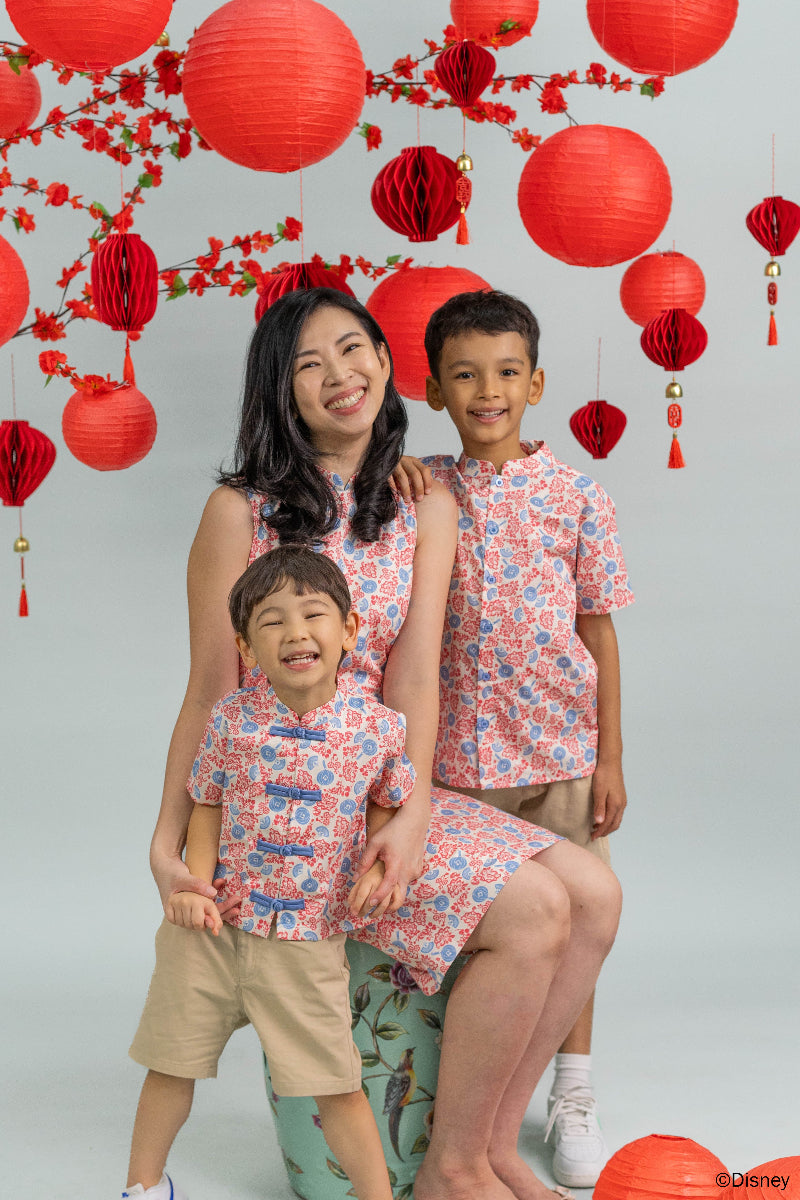 Ladies Mini Peony Cheongsam - Mickey Fanfare