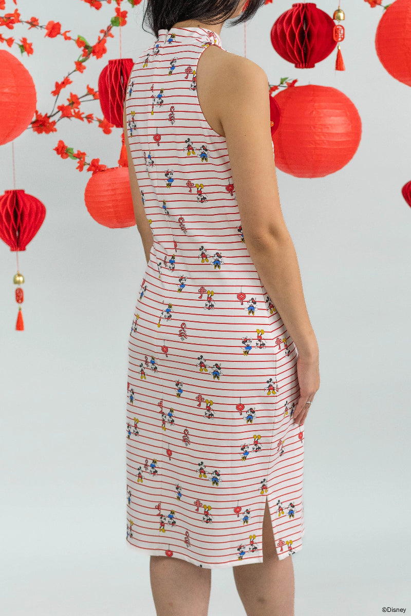 Ladies Sofia Cheongsam - Firecracker Mickey