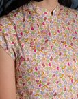 Ladies Alana Top - Zodiac Leaves