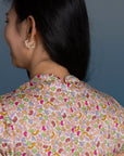 Ladies Alana Top - Zodiac Leaves