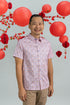 Men's Shirt - Pink Tiles