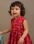 Flare Cheongsam - Red Lucky Bonsai