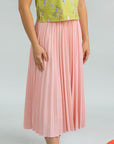 Ladies Pleated Skirt - Pink