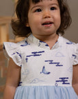 Faye Dress - Porcelain Clouds