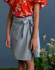 Wrap Skirt - Icy Blue