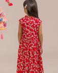 Twirly Cheongsam - Red Fans