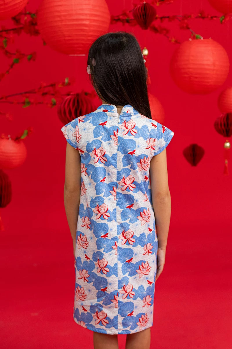 Cheongsam - Blue Lotus