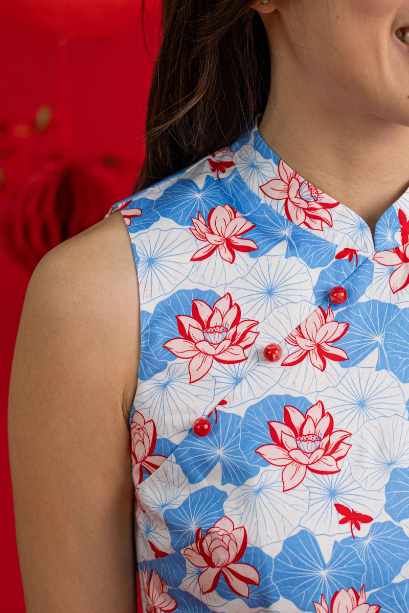 Ladies Amber Top - Blue Lotus