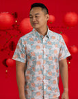 Men's Shirt - Teal Lotus