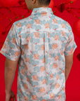 Men's Shirt - Teal Lotus