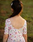 Jersey Lyla Dress - Lilac Princess Garden