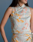 Ladies Amber Top - Teal Orchid Garden