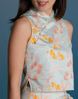 Ladies Amber Top - Teal Orchid Garden