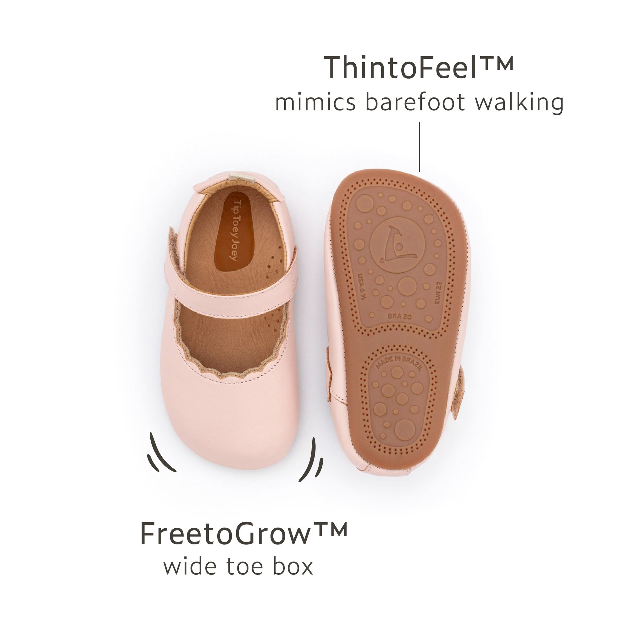 Roundy Shoes - Blossom Pink/Metallic Salmon