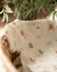Short-Sleeve Onesie - Sleepy Cats