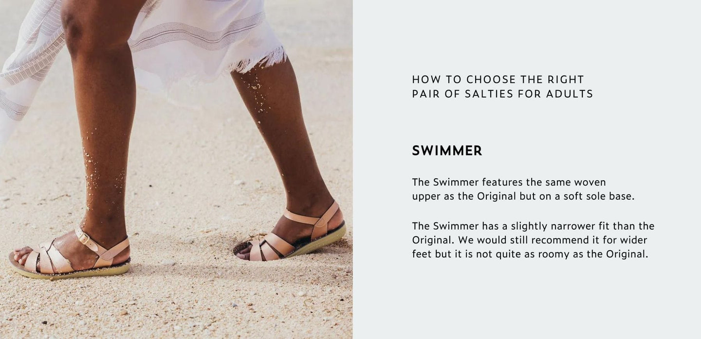 Saltwater Sandals Swimmer style for adults