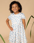 Scarlett Dress - Blue Safari