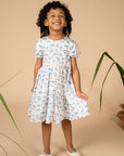 Scarlett Dress - Blue Safari