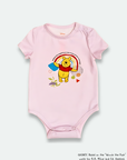Short-Sleeve Onesie - Pink Rainbow Pooh